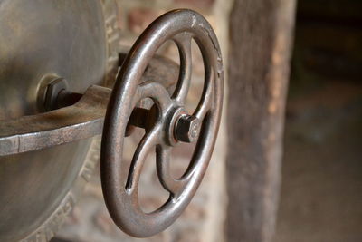 Close-up of rusty chain