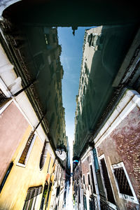 Low angle view of buildings against sky