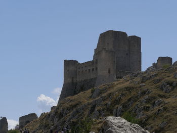 Low angle view of historic building against sky