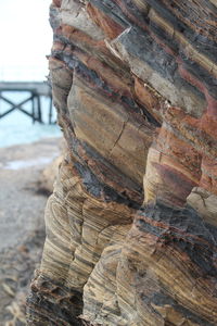 Close-up of rock formation