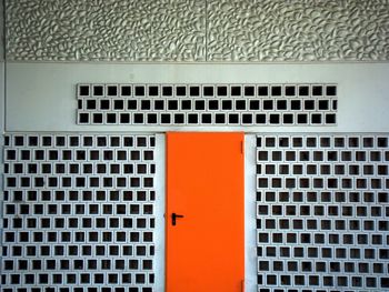 Close-up of orange wall