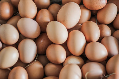 Full frame shot of eggs for sale