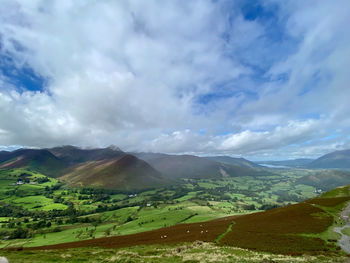 Lake district mountain view 