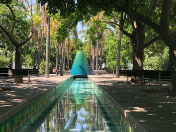 View of swimming pool in park