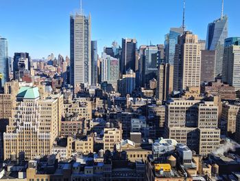 Skyscrapers in a city