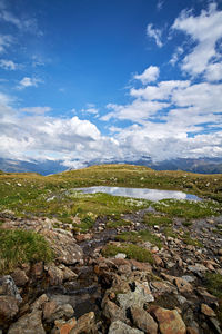 Scenic view of landscape against sky