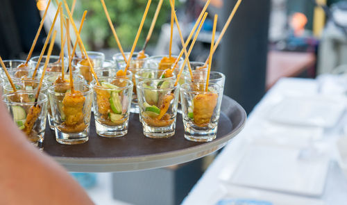 Close-up of drink in glass