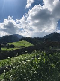 Scenic view of landscape against sky