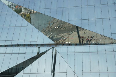 Low angle view of bridge against clear sky
