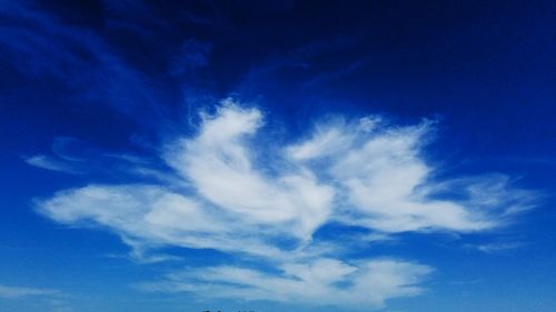 Low angle view of blue sky