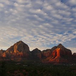 Scenic view of mountain against sky