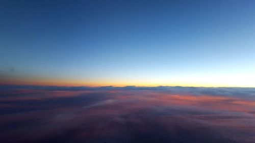 Scenic view of cloudscape at sunset