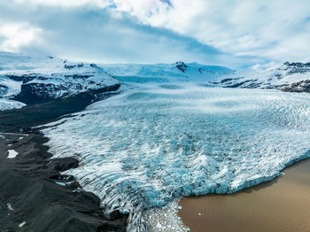 Iceland, jokulsarlon lagoon, beautiful cold landscape picture