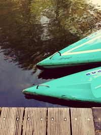 Boats in lake