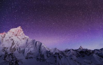 Low angle view of starry sky