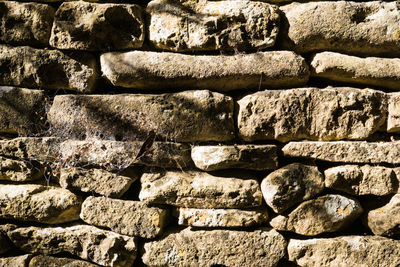 Full frame shot of stone wall