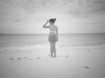 Man standing on beach