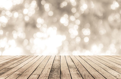 Close-up of wooden pier