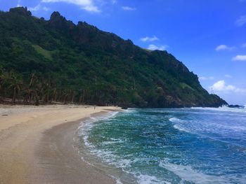 Scenic view of beach