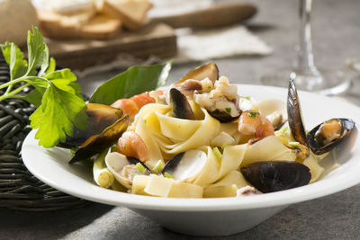 Close-up of food in plate