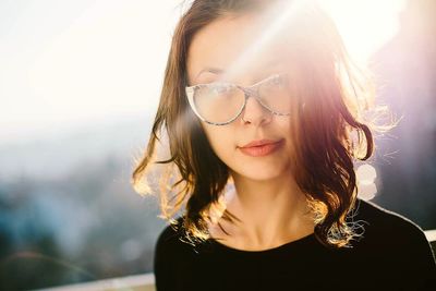 Portrait of young woman