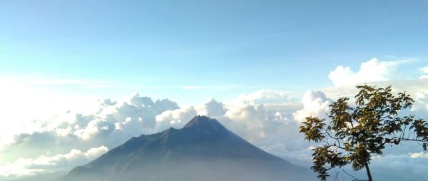 Sky and mountain