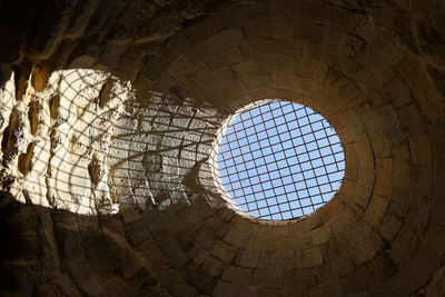 Window to the sky in karak crusader castle, jordan