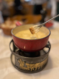 Cozy  french cheese fondue