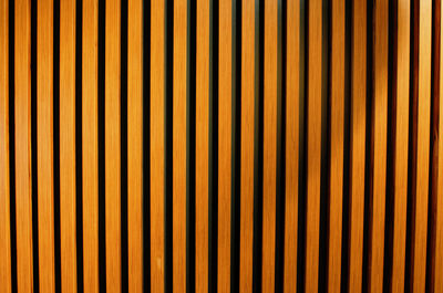 Wooden slats on