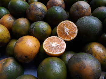 Full frame shot of fruits in market