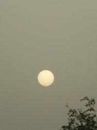 Low angle view of moon