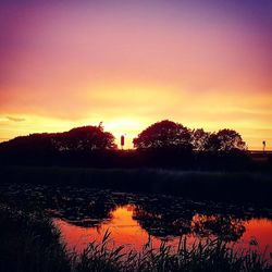 Scenic view of sunset sky