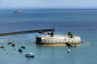 View from the top of fort sao marcelo built in 1608. 