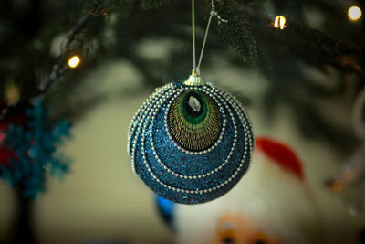 Close-up of christmas decorations