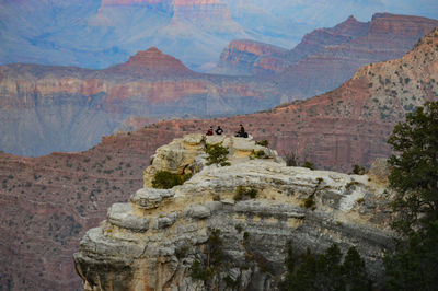 Rock formations on mountain
