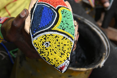 African jewerly made from colourful beads