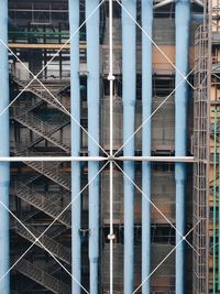 Low angle view of metallic structure