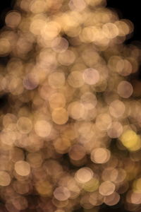 Defocused image of illuminated lights