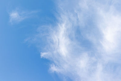 Low angle view of clouds in sky