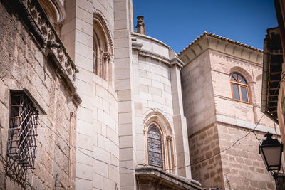 Low angle view of historic building against sky