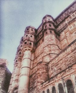 Low angle view of historical building