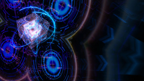 Full frame shot of illuminated lighting equipment