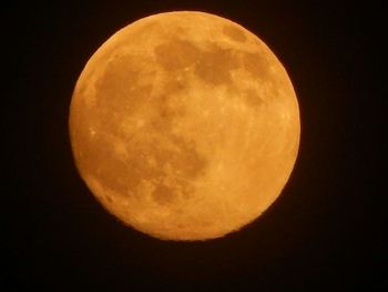 Low angle view of moon in sky