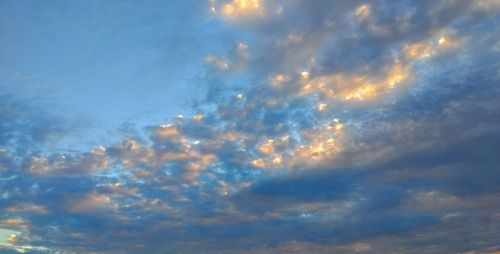 Low angle view of dramatic sky