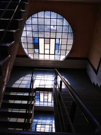 Low angle view of skylight