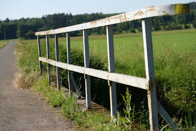Fence on field