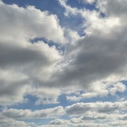 Low angle view of cloudy sky