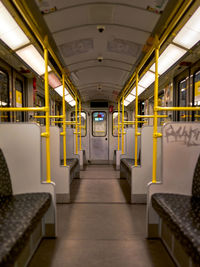 Interior of train