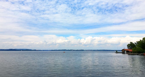 River with sky in background