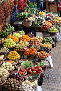 Exotic fruits in a public market